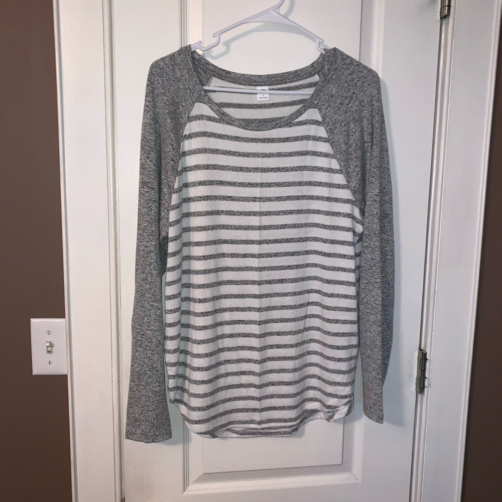 Cozy striped long sleeved tee